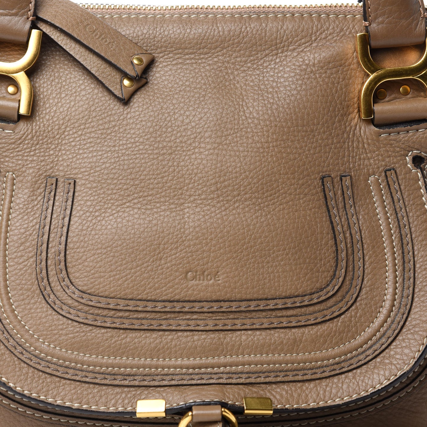 Calfskin Medium Marcie Satchel Nut