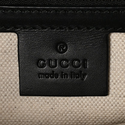 Gucci Knight Calfskin Malaga Kid Heart Medium GG Marmont Chain Handle Bag Black Hibiscus Red Multicolor 6 of 11
