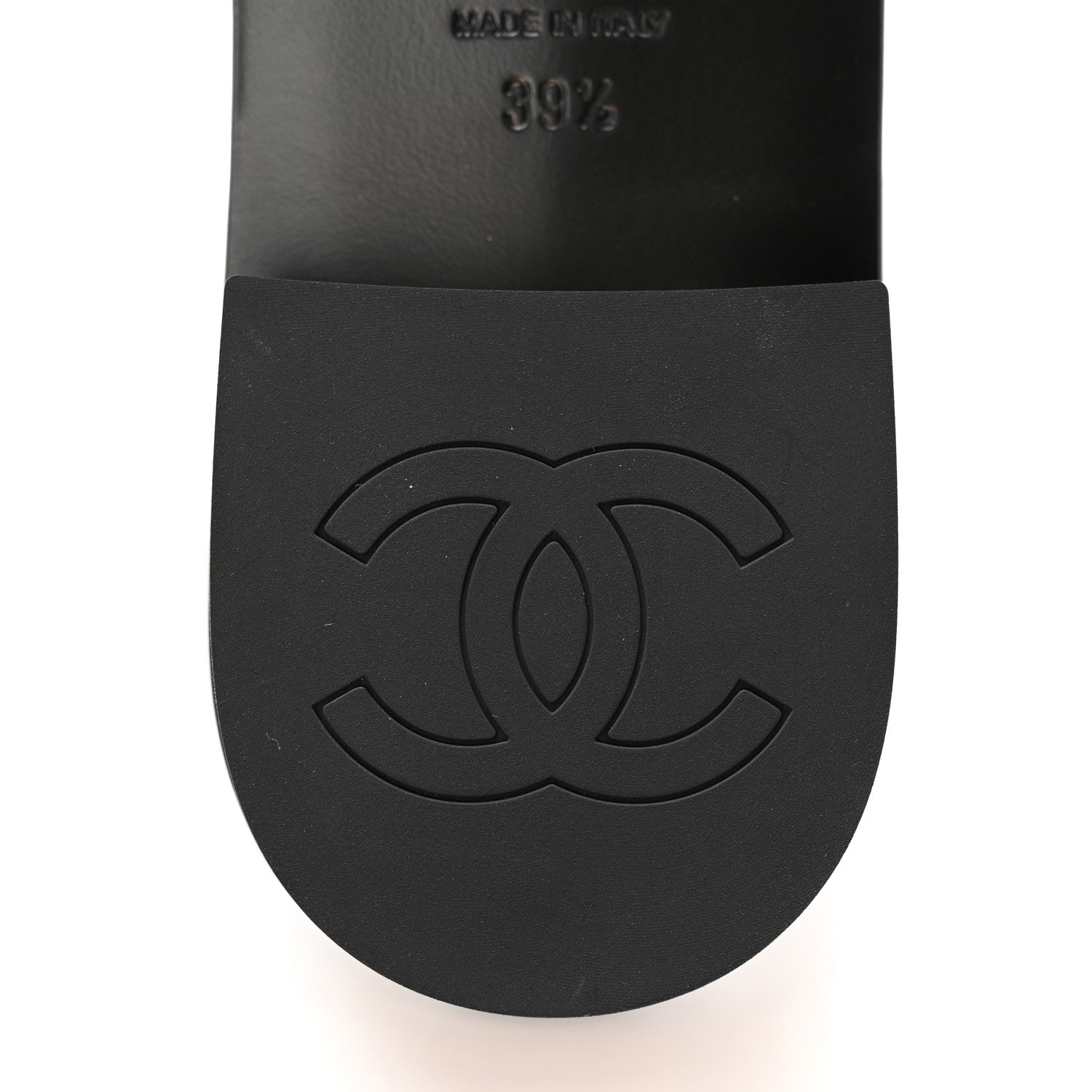 Chanel Patent Calfskin CC Mules 39.5 Black 6 of 8