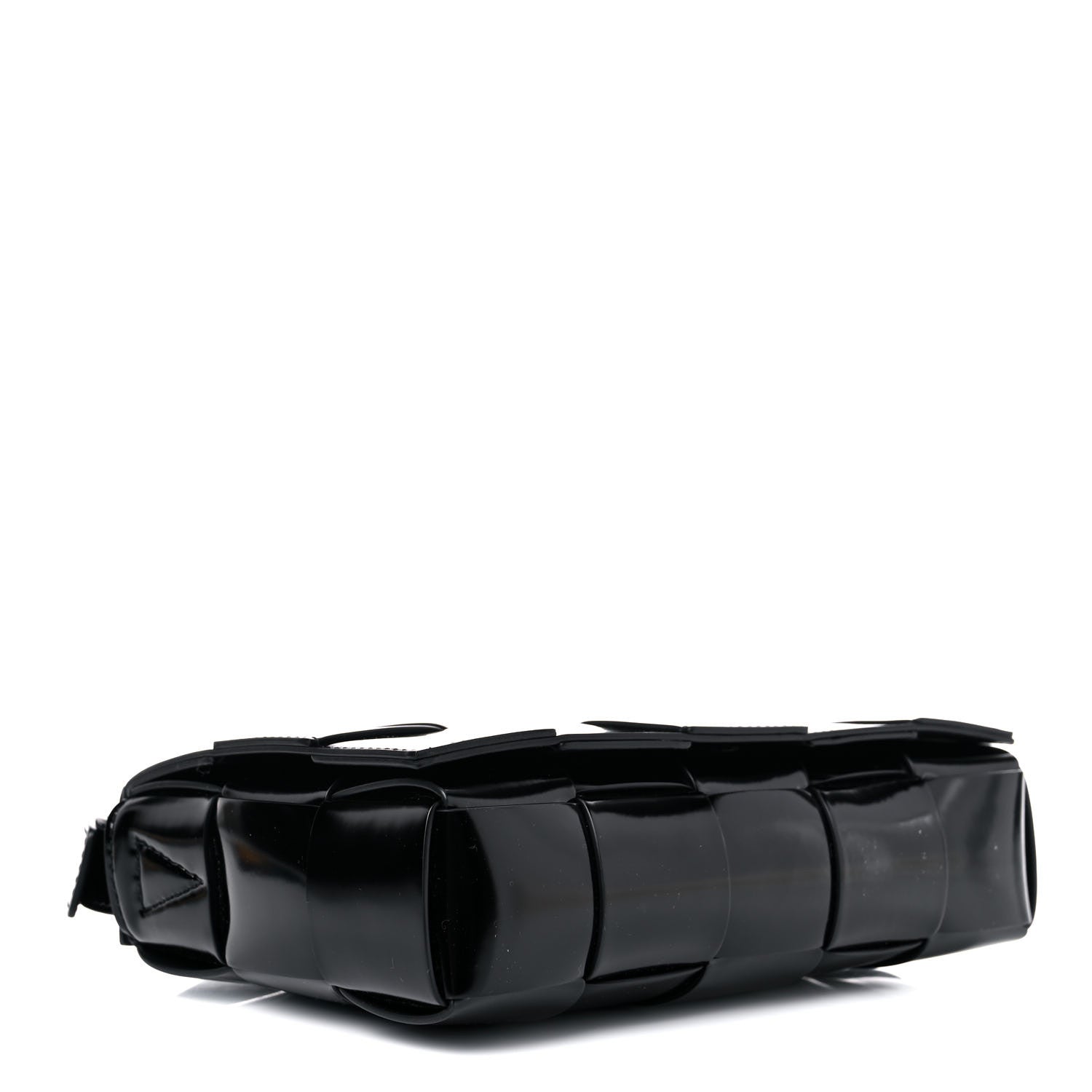 Bottega Veneta Spazzolato Maxi Intrecciato Cassette Crossbody Bag Black 4 of 14