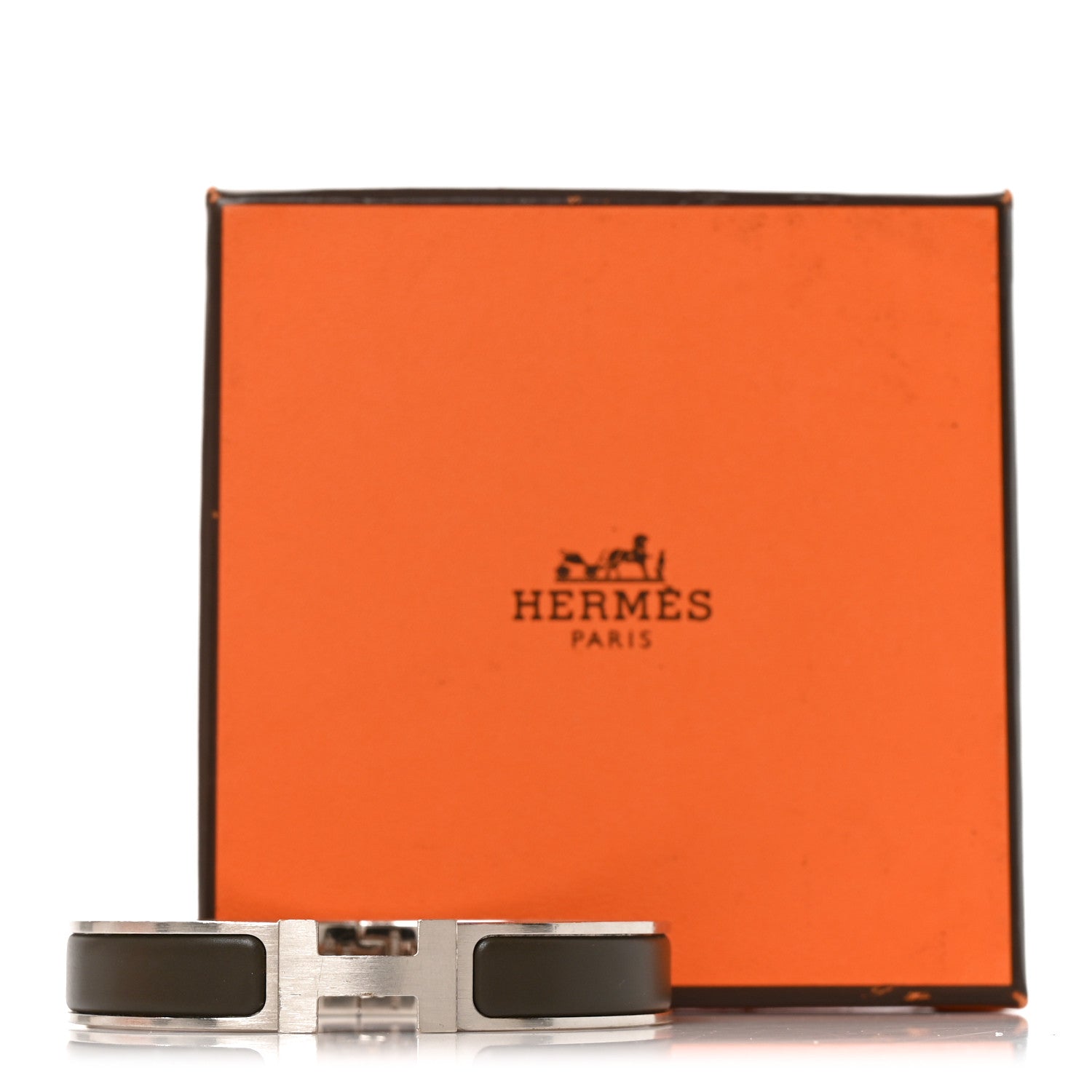 Hermes Matte Enamel Narrow Clic Clac HH Bracelet Etain 5 of 5
