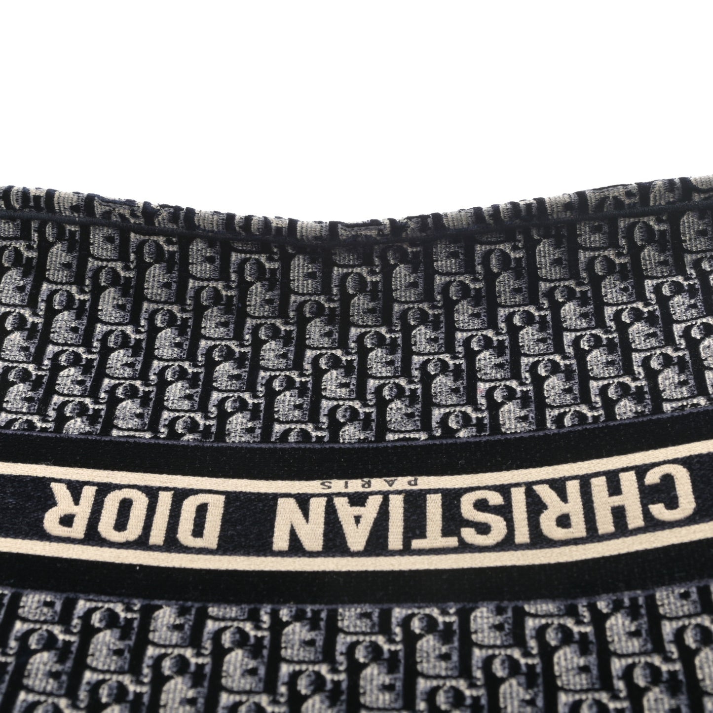 Oblique Velvet Book Tote Blue Multicolor