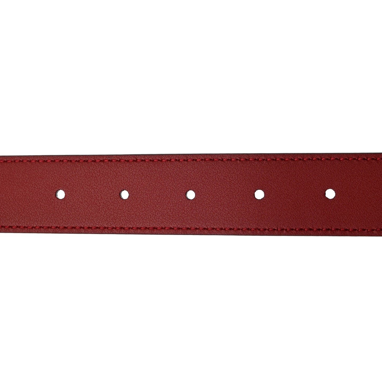 Plutone Calfskin Double G 30mm Belt 80 32 Rosso