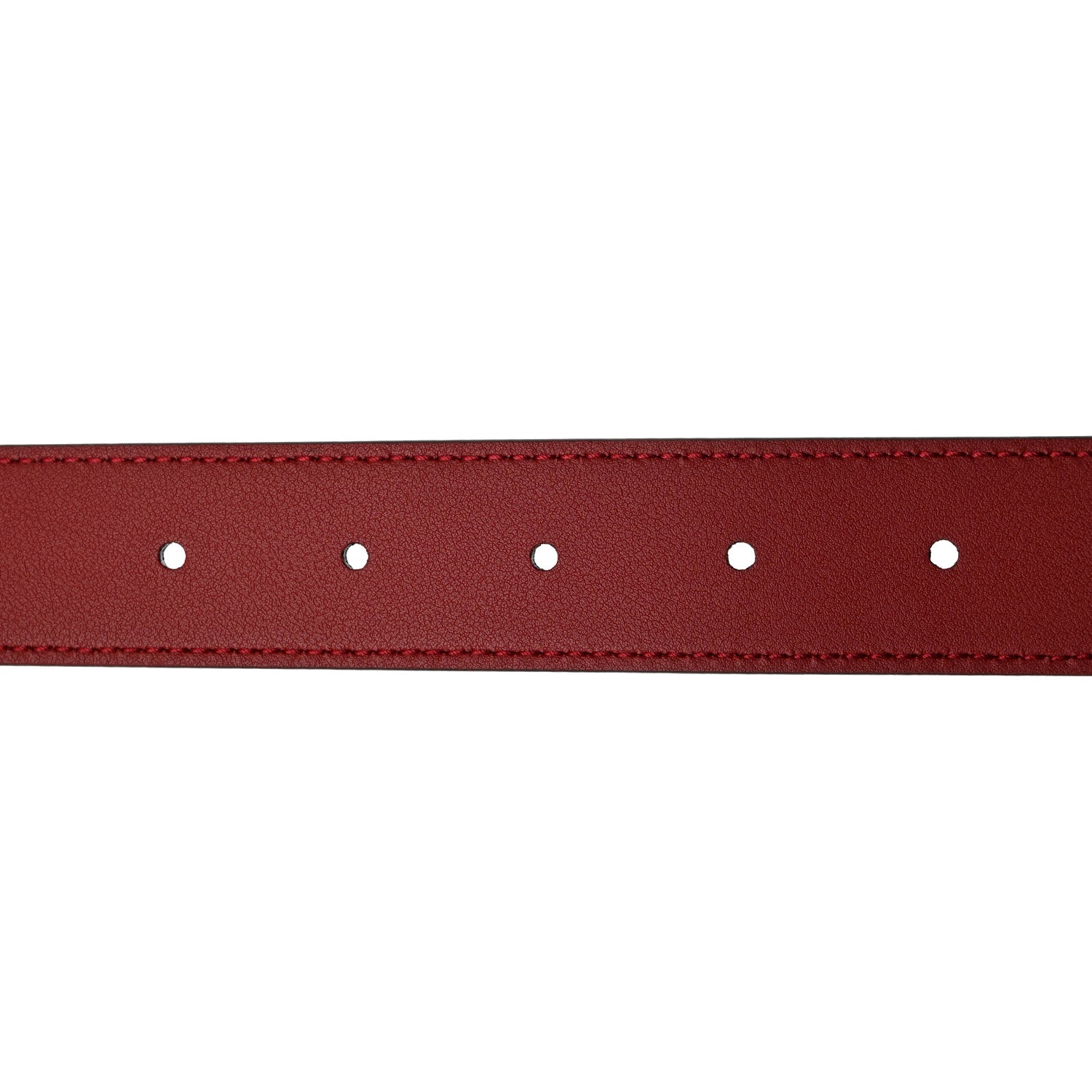 Gucci Plutone Calfskin Double G 30mm Belt 80 32 Rosso 4 of 5