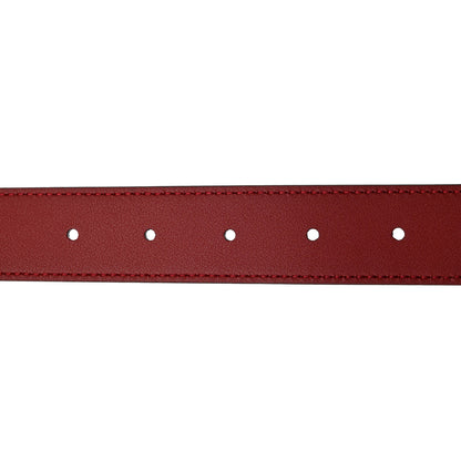 Gucci Plutone Calfskin Double G 30mm Belt 80 32 Rosso 4 of 5