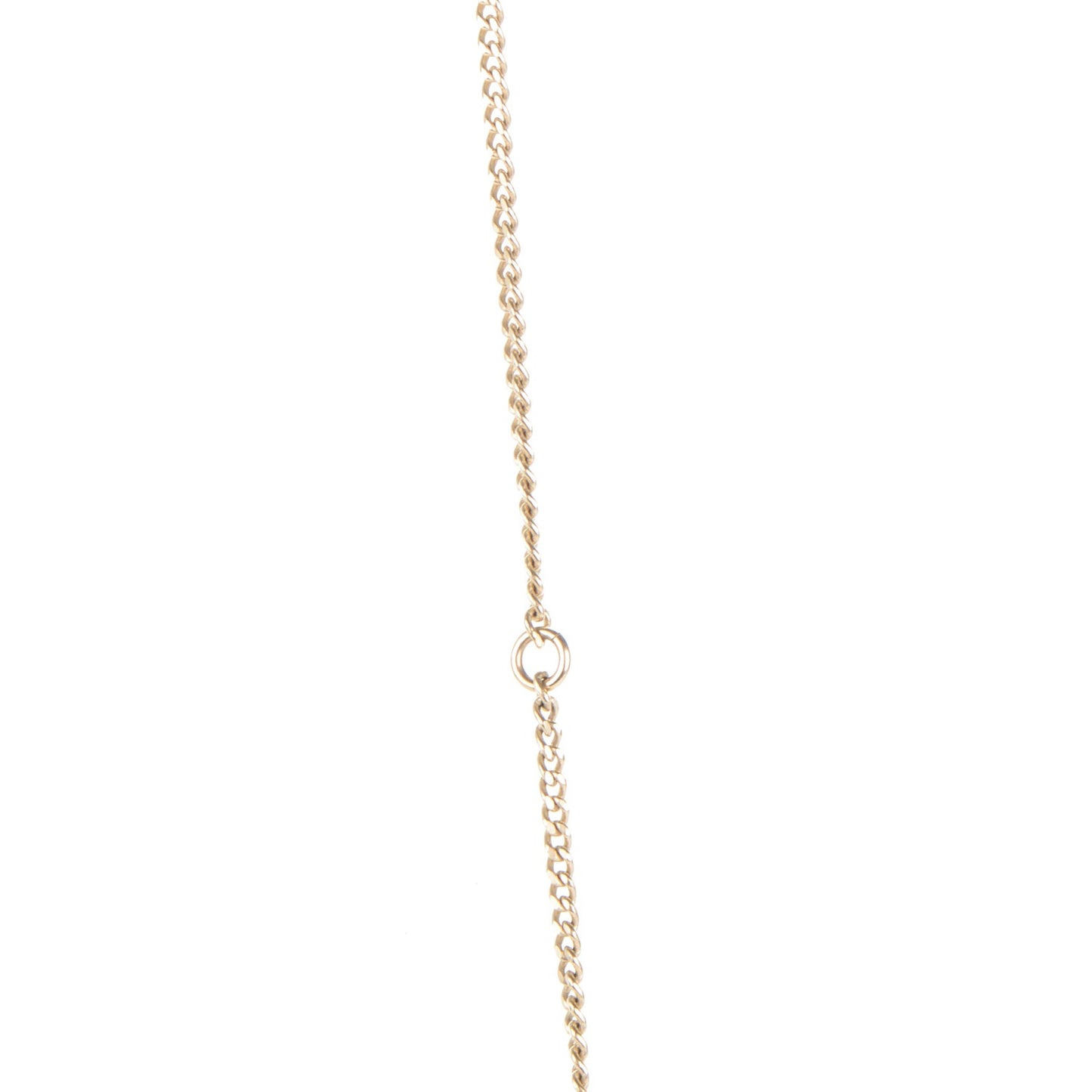 Pearl CC Pendant Necklace Gold