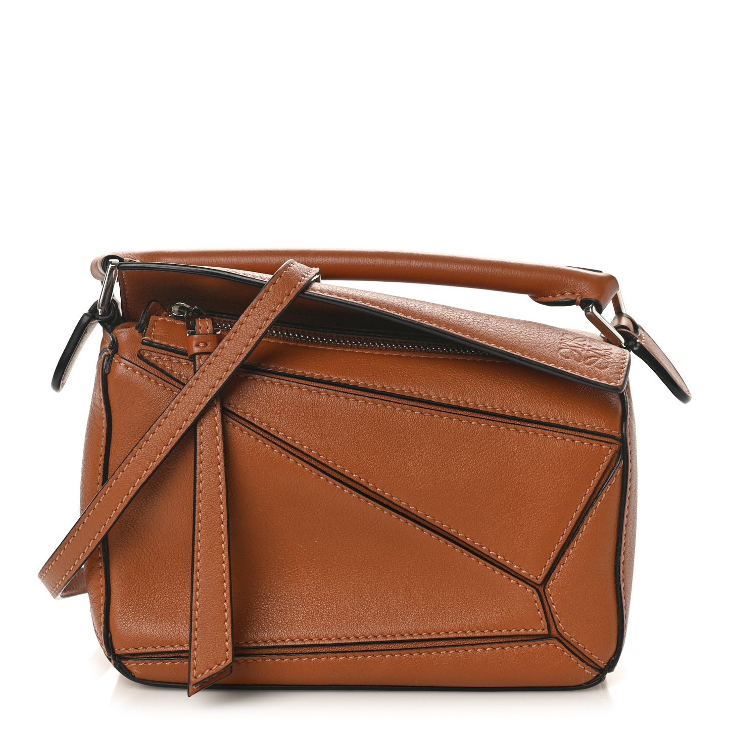 Calfskin Mini Puzzle Bag Tan