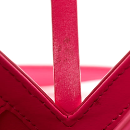 Givenchy Box Calfskin Mini Cut Out Shoulder Bag Neon Pink 17 of 18