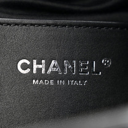 Chanel Shiny Crumpled Calfskin Quilted Small Chanel 25 Handbag Black 6 of 16