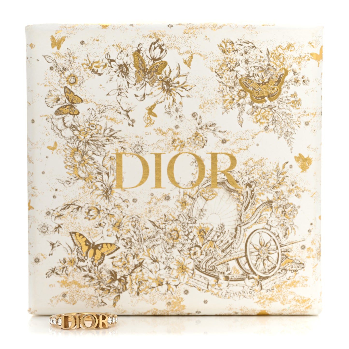 Metal Crystal Dio(R)evolution Ring S 50 5.25 Gold