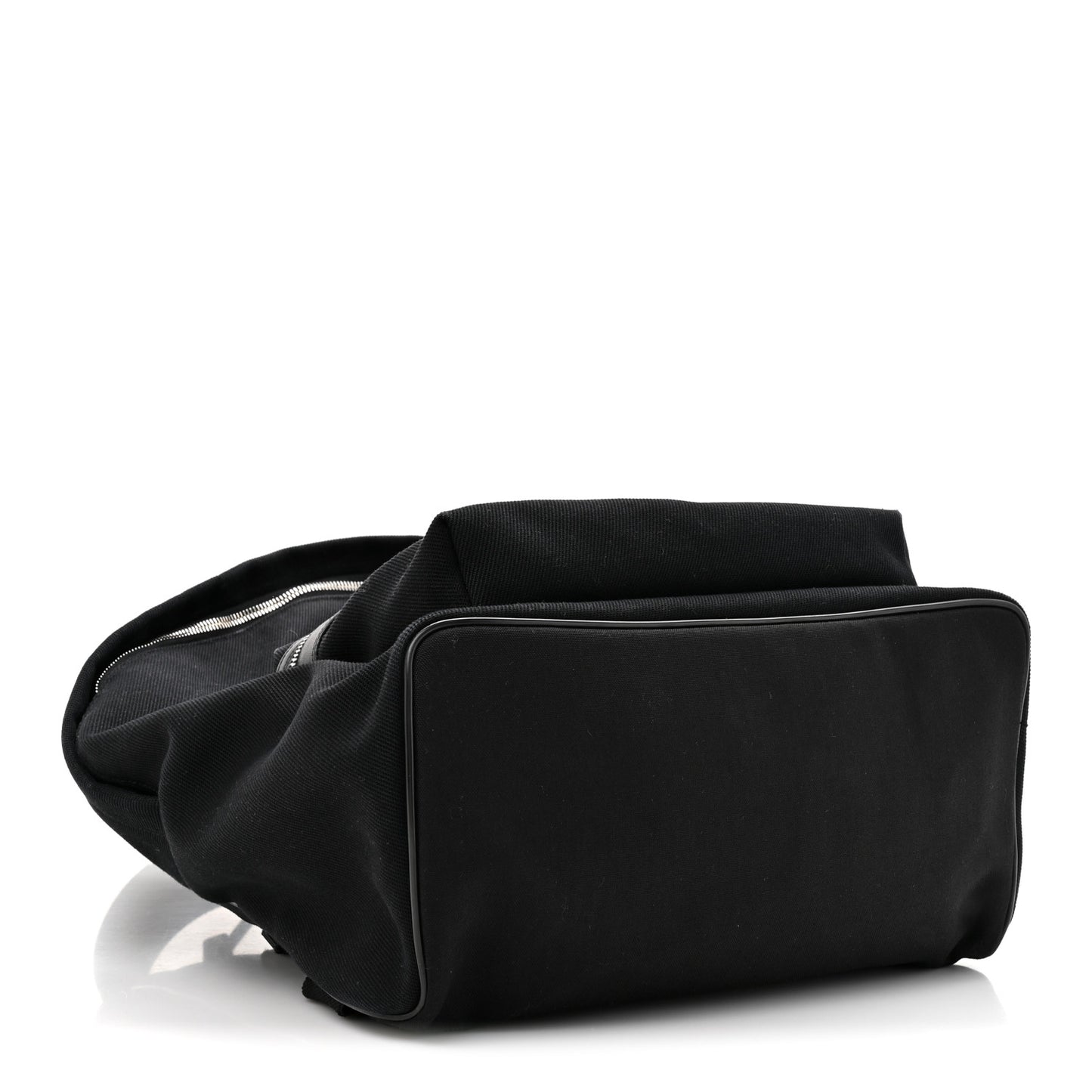 Canvas Signature Embroidered City Backpack Black