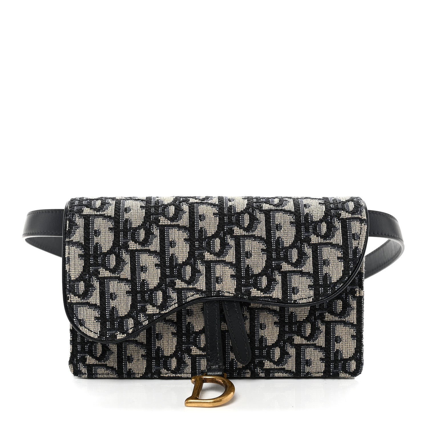 Christian Dior Oblique Saddle Belt Bag Blue 1 of 10