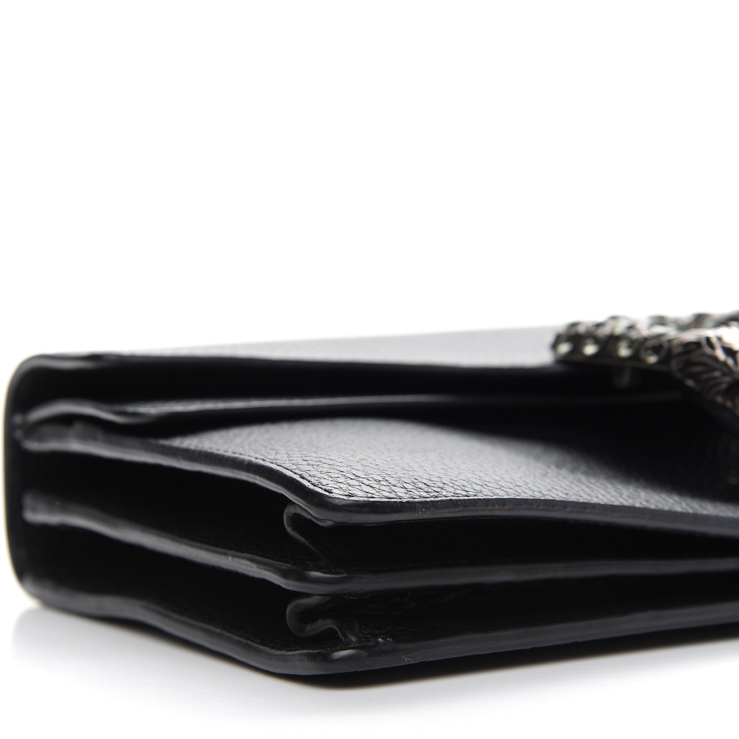 Gucci Pebbled Calfskin Small Dionysus Shoulder Bag Black 8 of 12