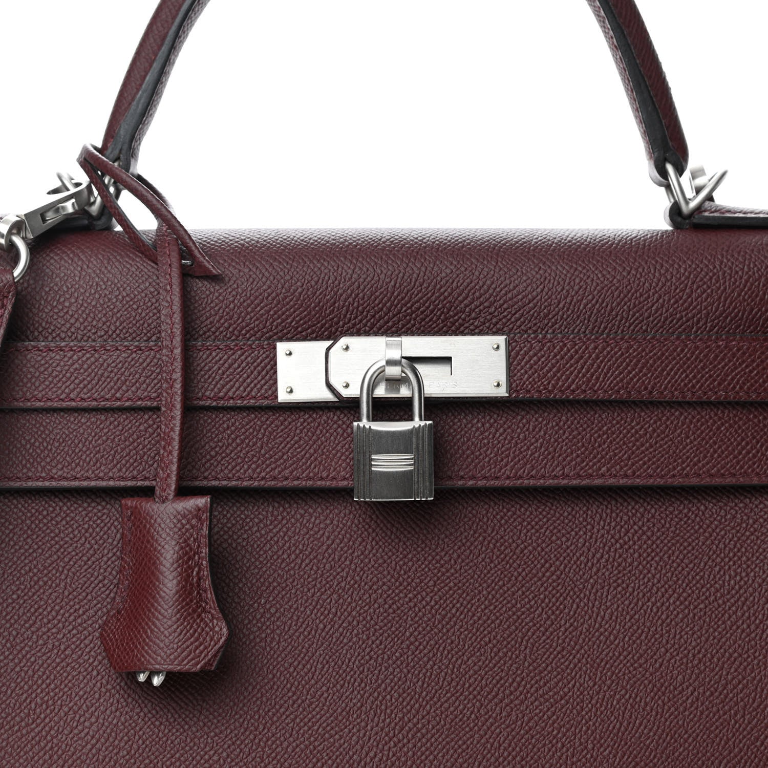 Hermes Epsom Horseshoe Kelly Sellier 32 Bordeaux 12 of 13