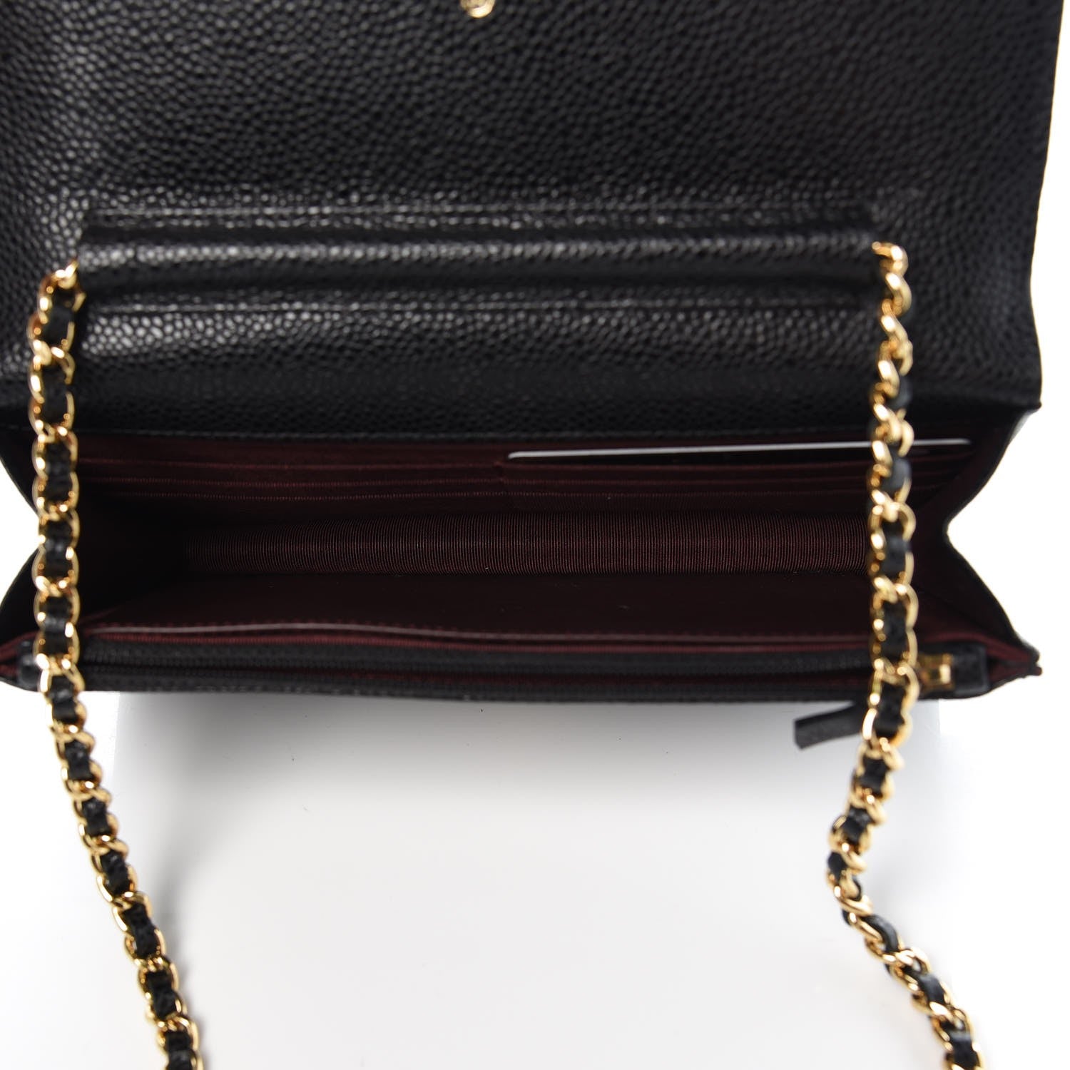 Chanel Caviar Quilted Wallet On Chain WOC Black 5 of 8