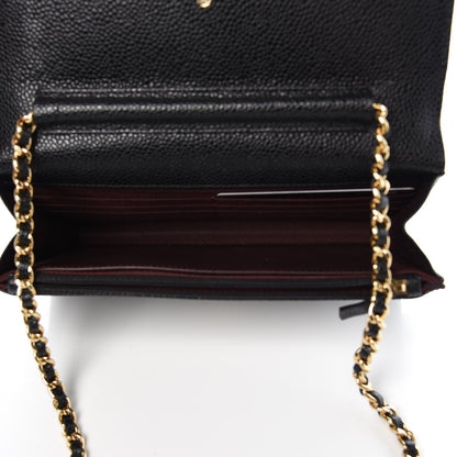 Chanel Caviar Quilted Wallet On Chain WOC Black 5 of 8