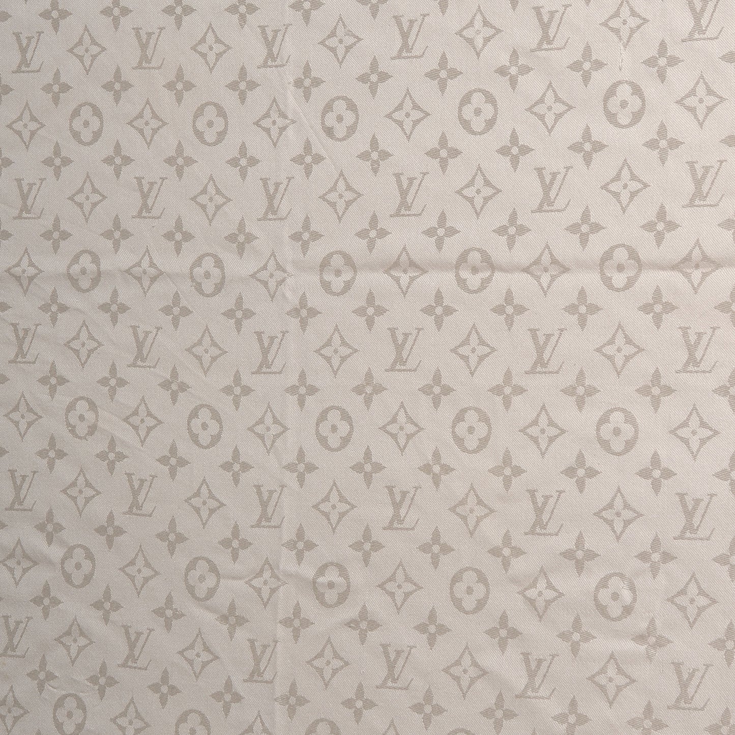 Silk Wool Monogram Shawl White