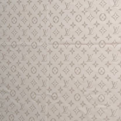 Louis Vuitton Silk Wool Monogram Shawl White 1 of 4