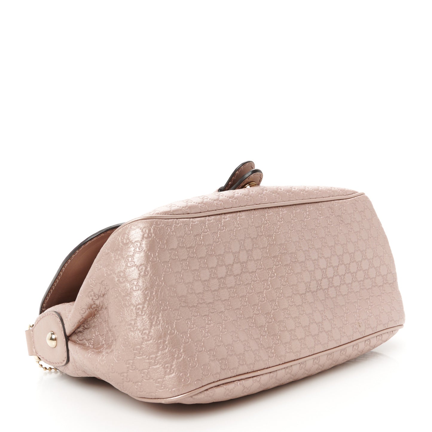 Guccissima Techno Horsebit Large Shoulder Flap Bag  Pink