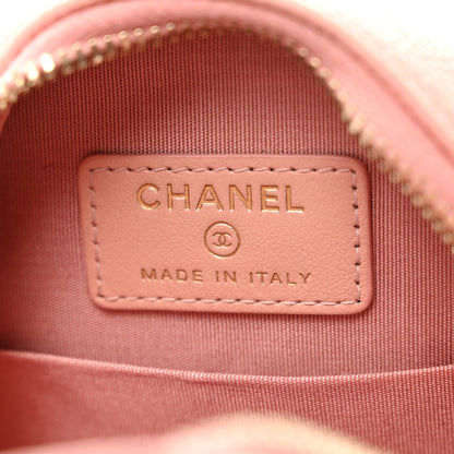Chanel Caviar Quilted Round Filigree Crossbody Pink 6 of 11
