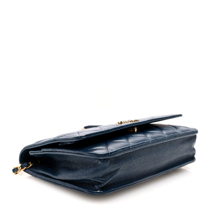 Chanel Goatskin Quilted Chanel 19 Wallet On Chain WOC Blue 4 of 10