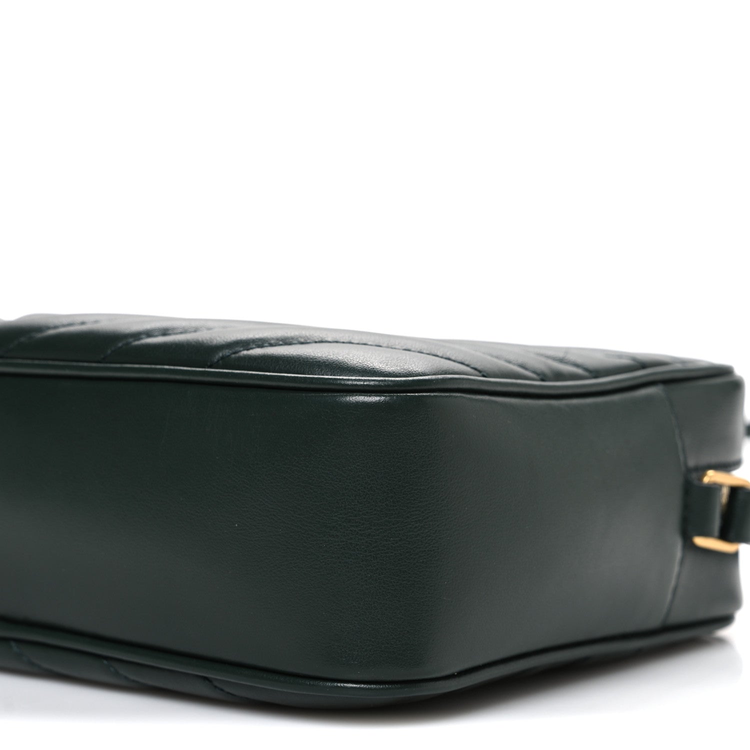 Saint Laurent Calfskin Matelasse Monogram Lou Camera Bag Vert Fonce 10 of 11