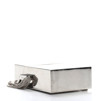 Saint Laurent Metal Mirrored Mini Smoking Box Crossbody Bag Silver 4 of 7