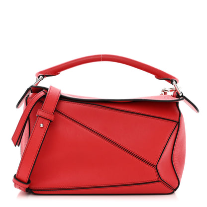 Loewe Calfskin Small Puzzle Bag Scarlet 1 of 10