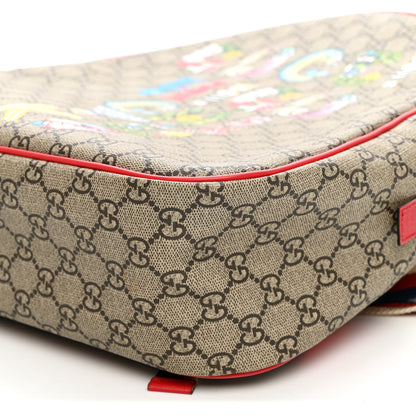 Gucci X YUKO HIGUCHI GG Supreme Monogram Logo Print Childrens Dome Backpack Pink 10 of 11