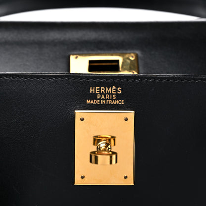 Hermes Box Kelly Retourne 32 Black 6 of 21