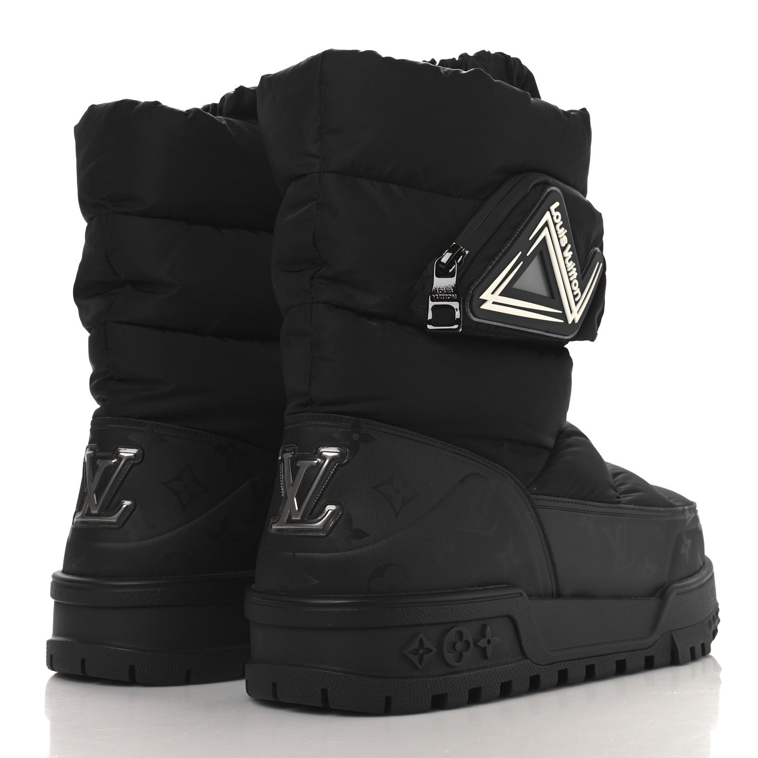 Louis Vuitton Nylon Monogram LV Alpine Mens Boot 9 Black 4 of 8