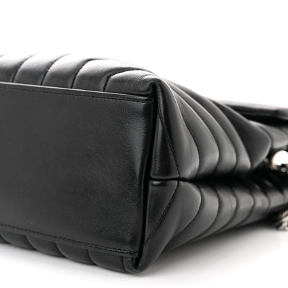 Saint Laurent Calfskin Y Quilted Monogram Medium Loulou Chain Satchel Black 10 of 10