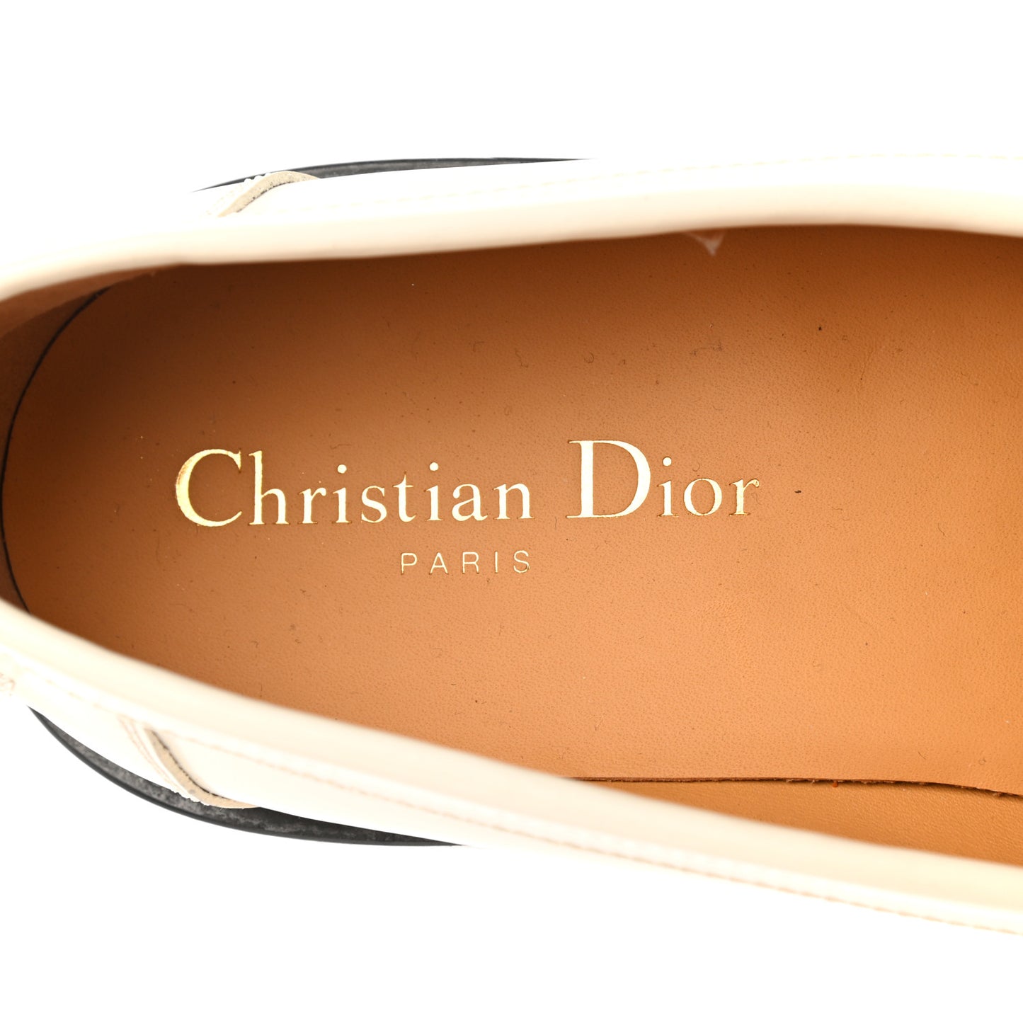 Brushed Calfskin Dior Code 15mm Loafers 40.5 Off White