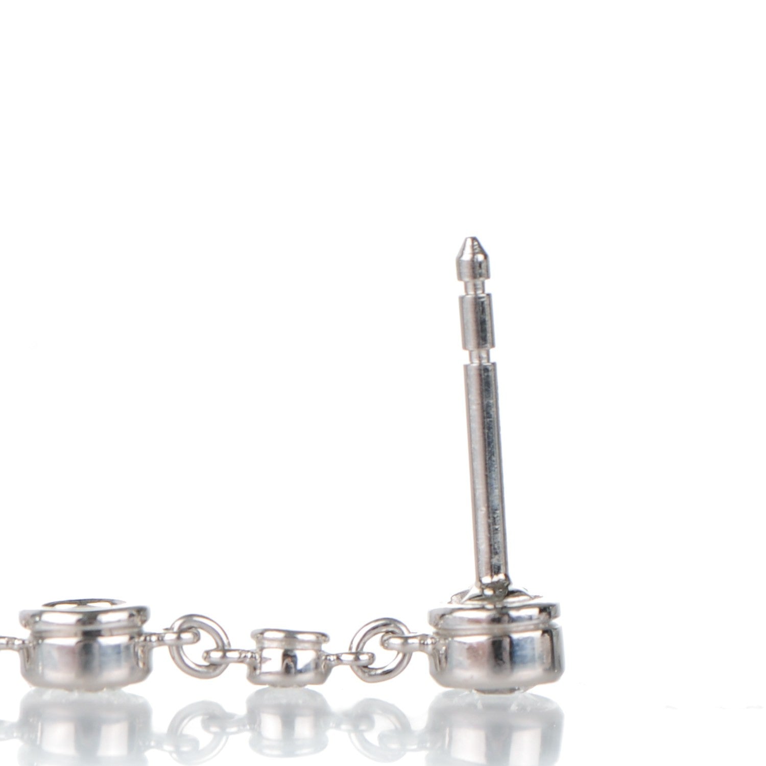 Tiffany Platinum Elsa Peretti Diamonds by the Yard Drop Earrings 5 of 8
