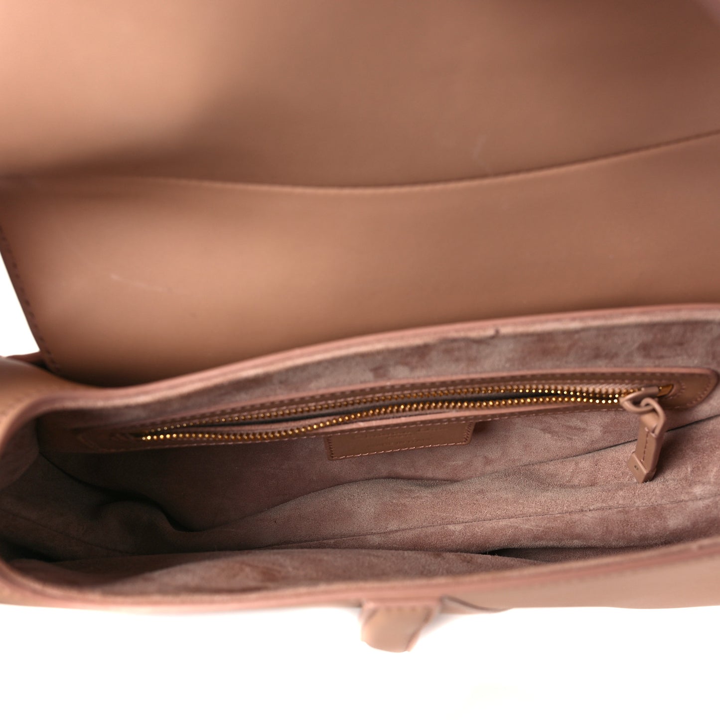 Ultra Matte Calfskin Saddle Bag Blush