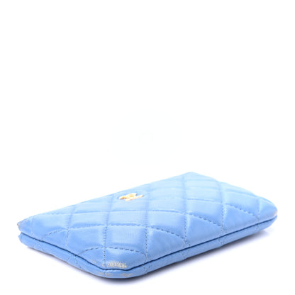 Chanel Lambskin Quilted Small Cosmetic Case Light Blue 4 of 13