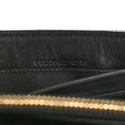 Saint Laurent Patent Calfskin Matelasse Monogram Large Vicky Continental Wallet Black 7 of 12