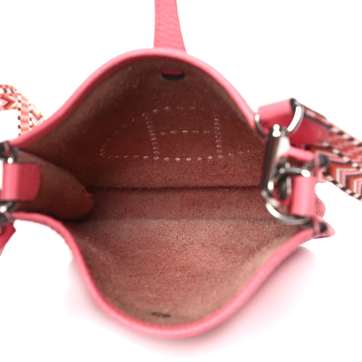 Hermes Taurillon Clemence Allegro Evelyne TPM Rose Azalee Rose Confetti 5 of 10