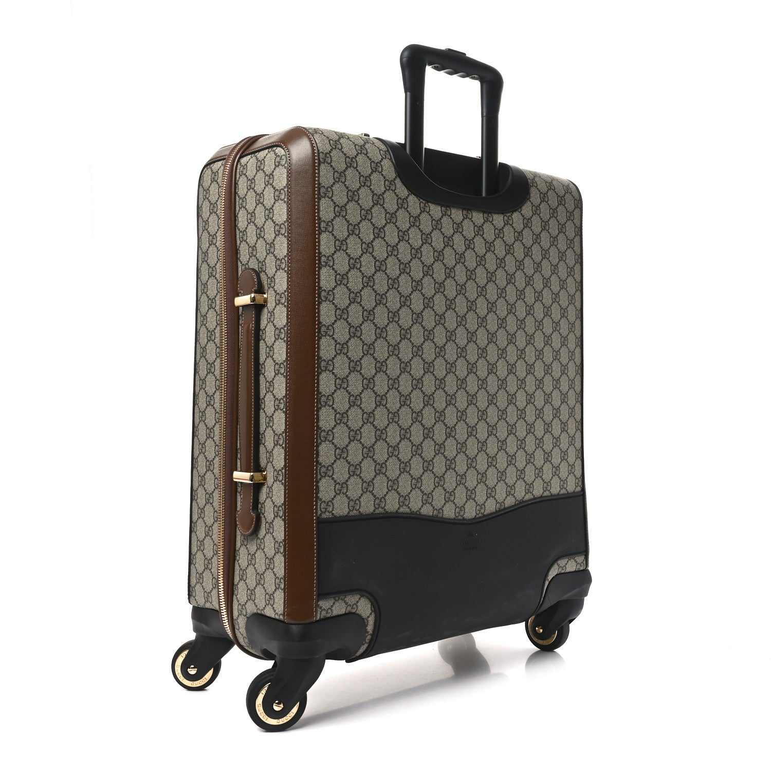 Gucci GG Supreme Monogram Azalea Calfskin Retro Interlocking G Small Savoy Cabin Trolley Beige Ebony Brown Sugar 2 of 9