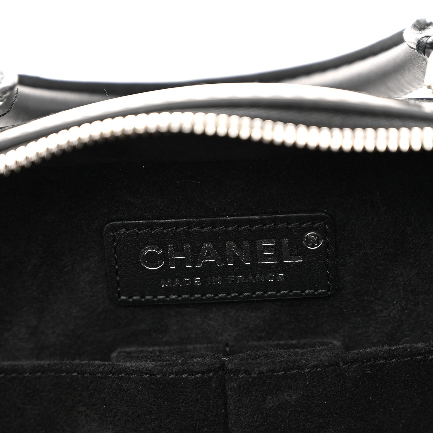 Chanel Patent Quilted Travel Kit Vanity Case Black 6 of 12