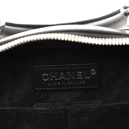Chanel Patent Quilted Travel Kit Vanity Case Black 6 of 12