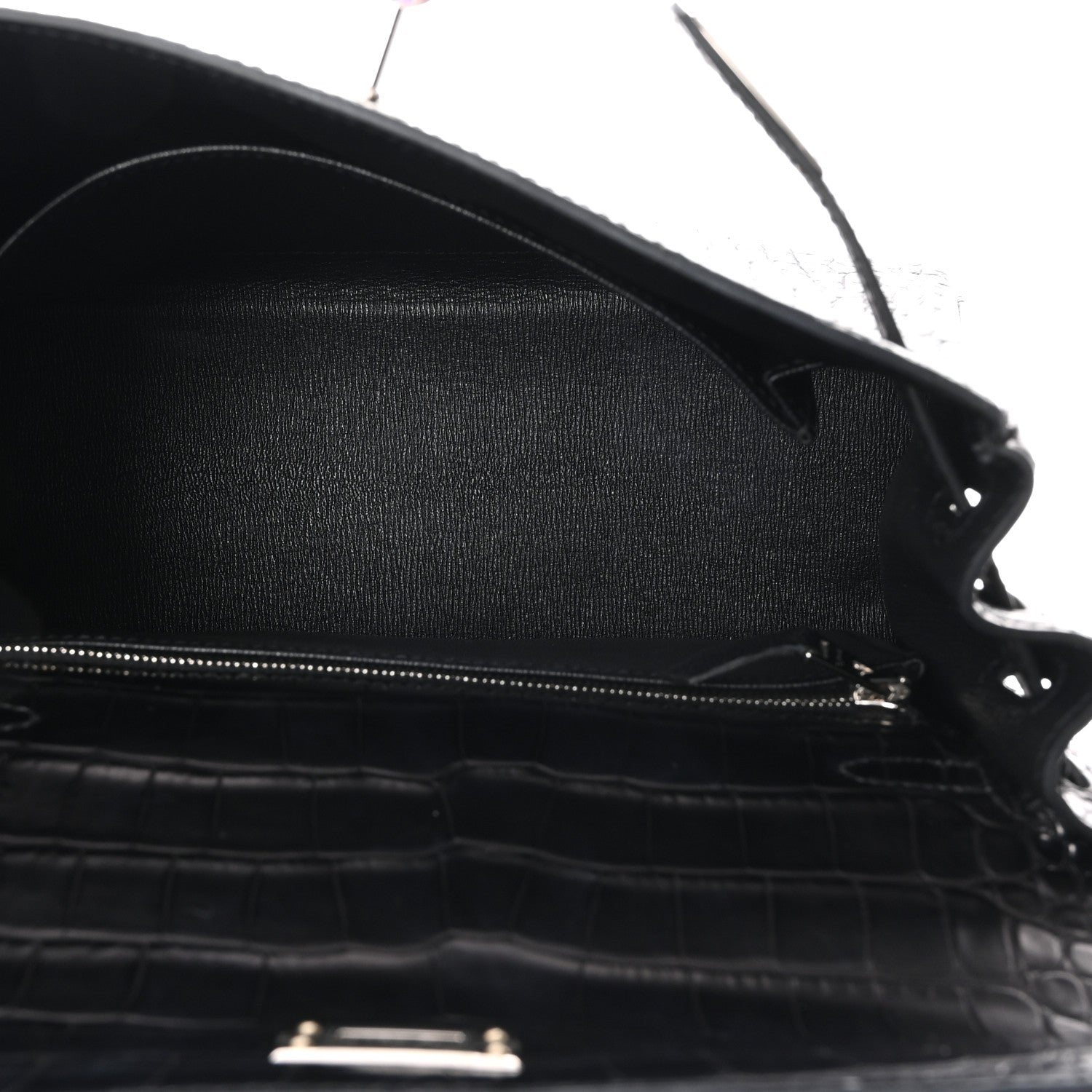 Hermes Matte Alligator Kelly Retourne 25 Black 6 of 15