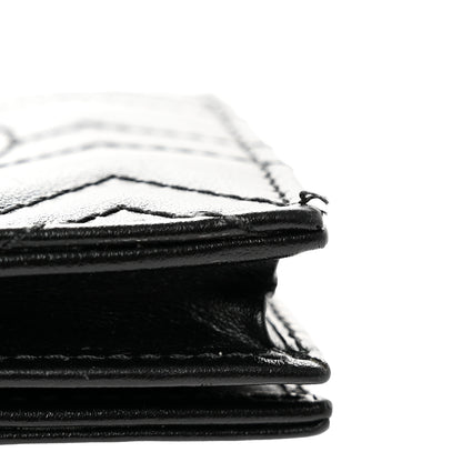 Gucci Calfskin Matelasse GG Marmont Card Case Wallet Black 8 of 8