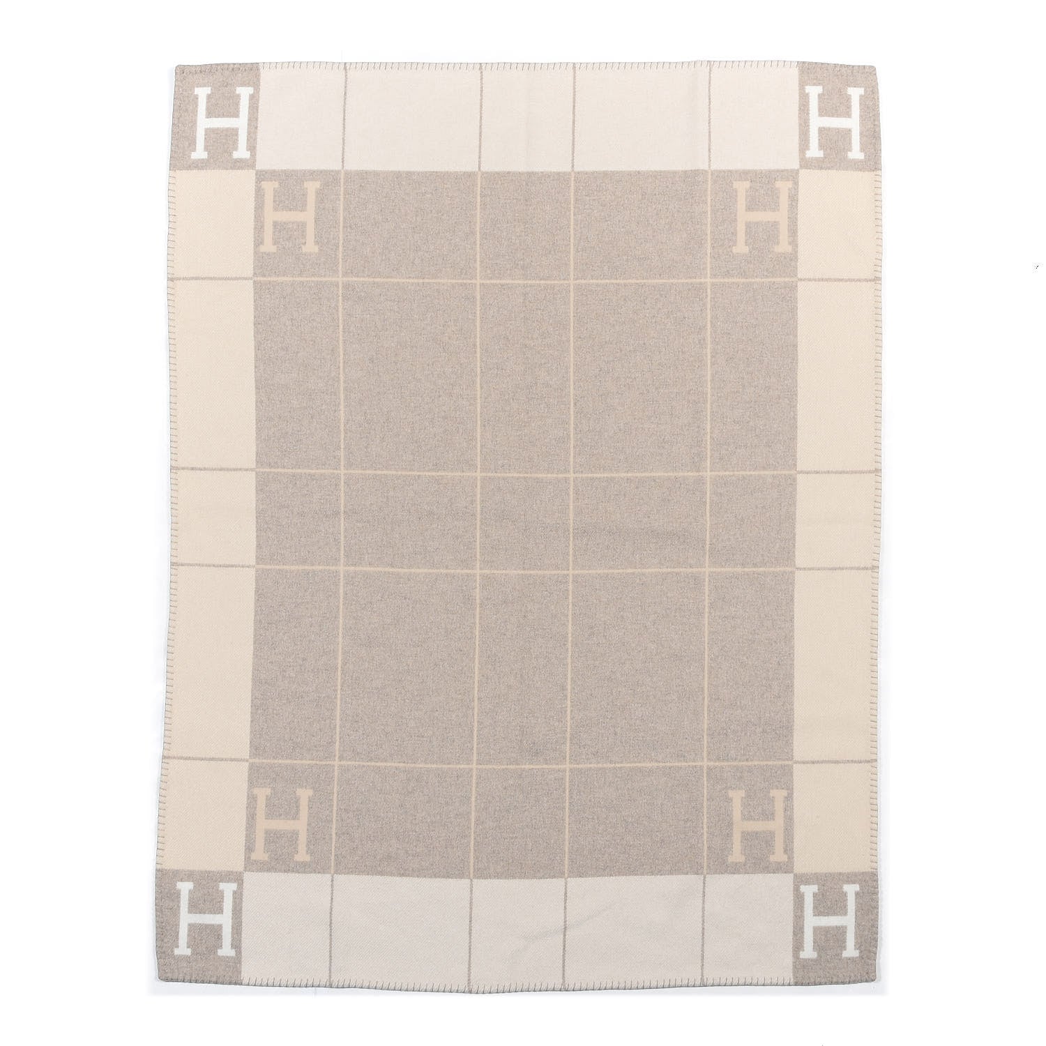 Hermes Wool Cashmere Avalon III Blanket Coco Camomille 1 of 3