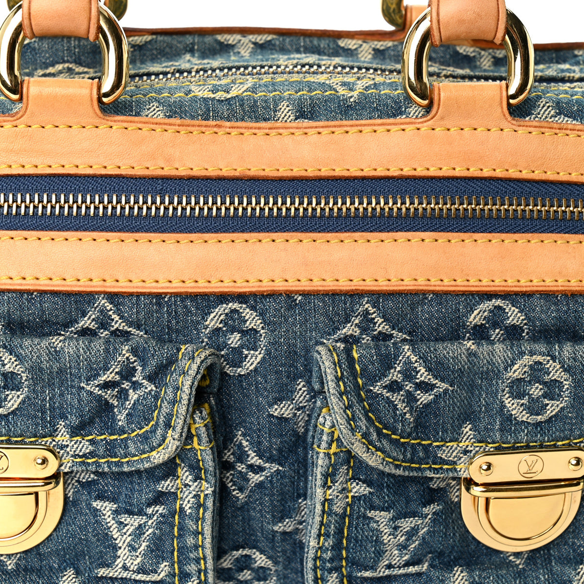 Monogram Denim Neo Speedy Blue