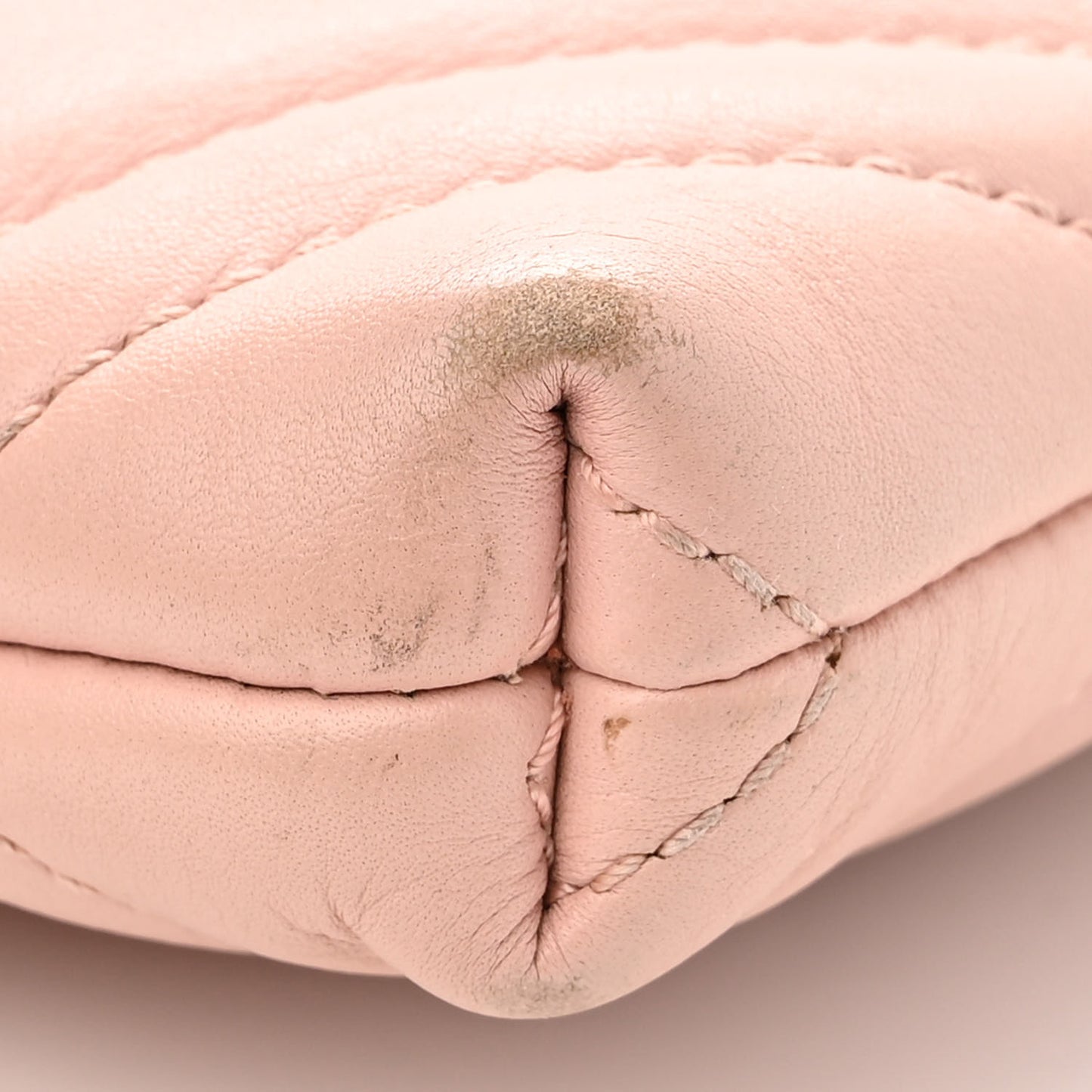Calfskin Matelasse Mini GG Marmont Chain Bag Perfect Pink