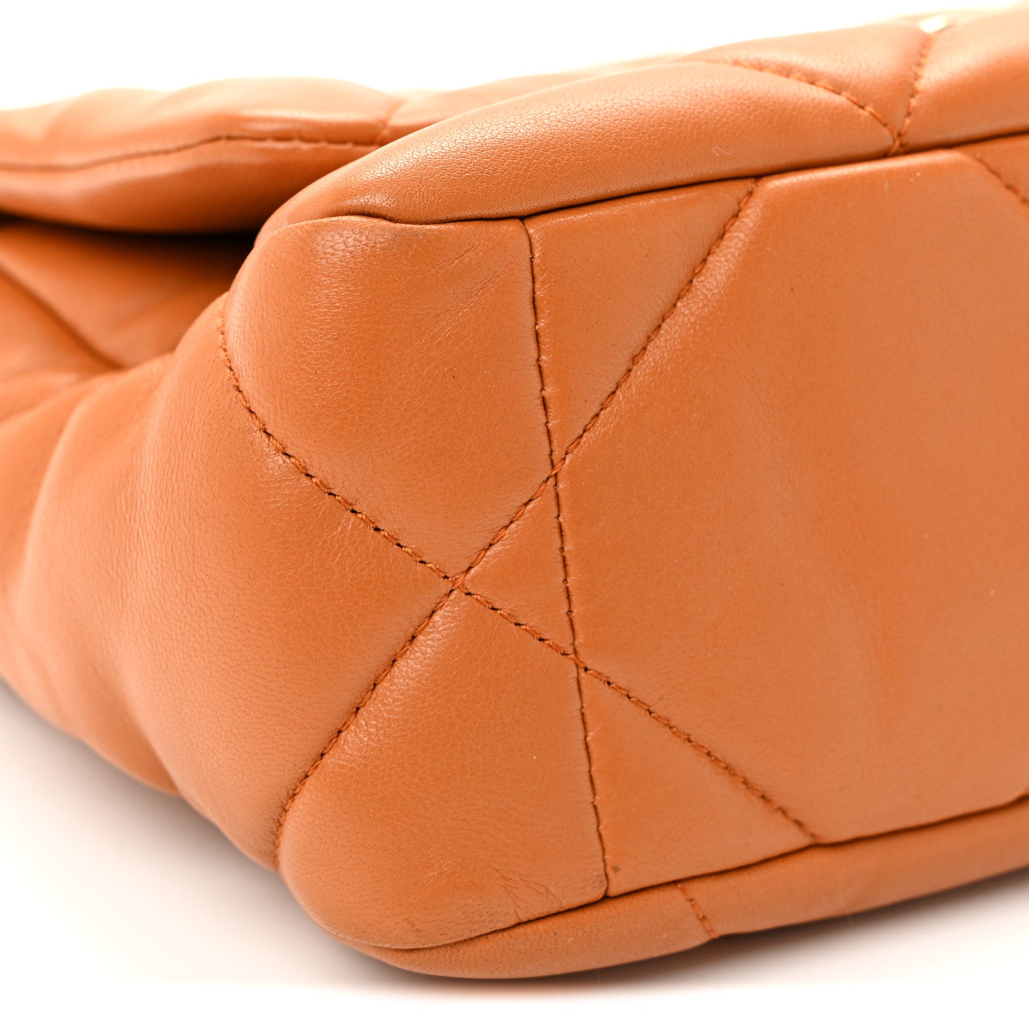Chanel Lambskin Quilted Medium Chanel 19 Flap Light Brown 9 of 10
