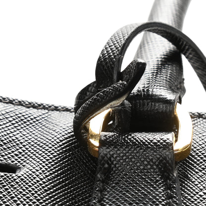 Prada Saffiano Lux Medium Tote Black 10 of 12