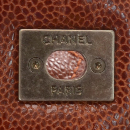 Chanel Caviar Quilted Small Elastic Flap Brown 10 of 10