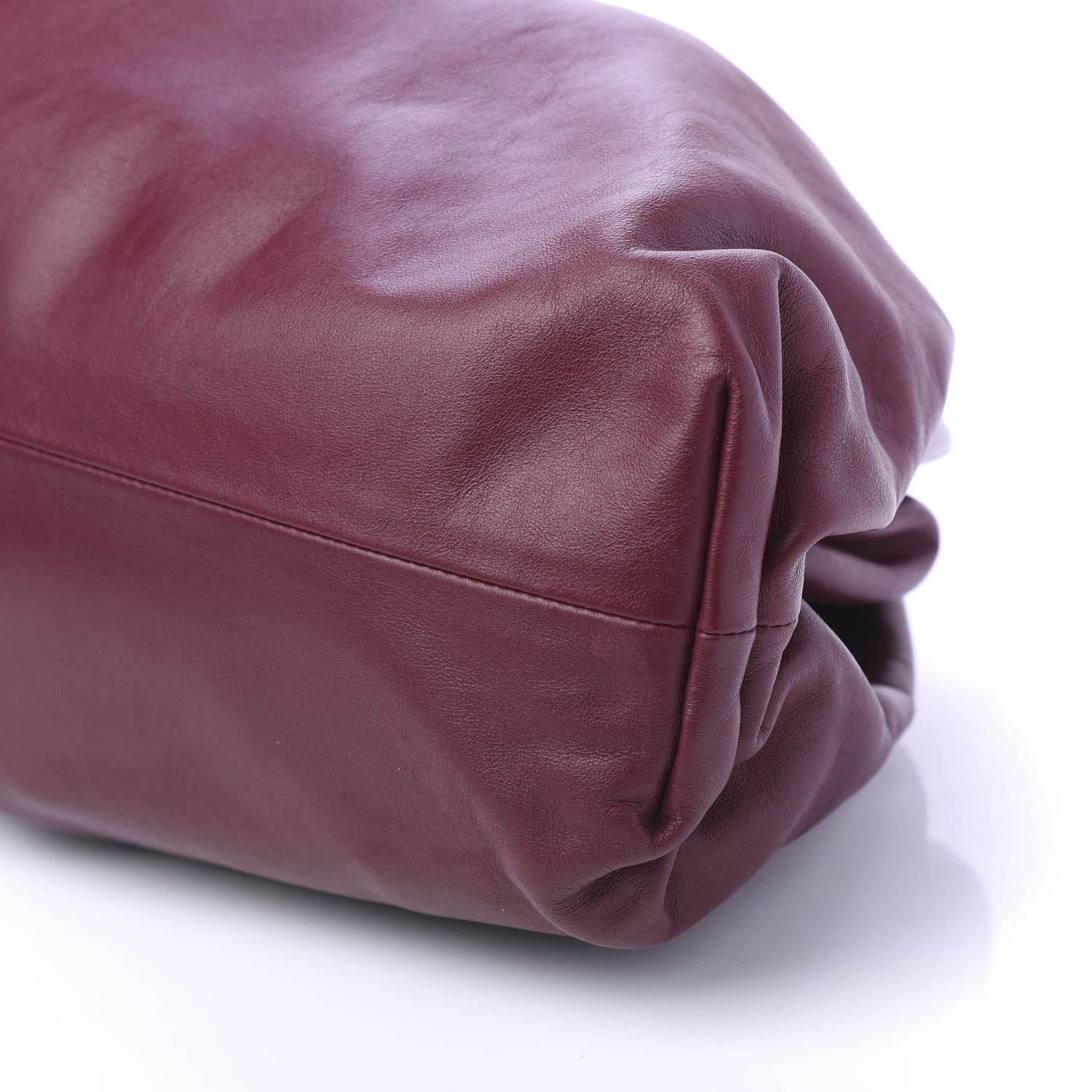 Bottega Veneta Smooth Butter Calf The Pouch Oversized Clutch Bordeaux 7 of 9